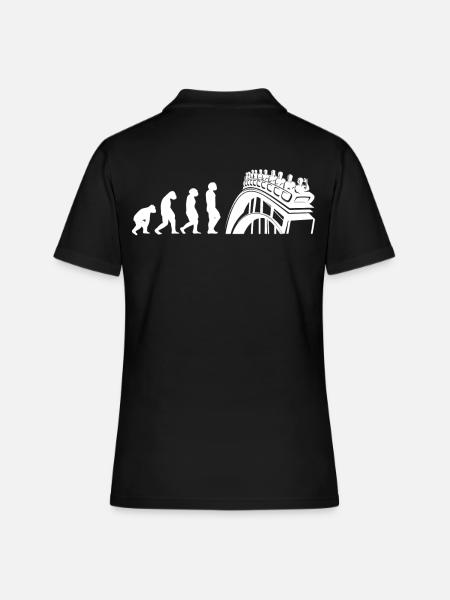 Amusement Park, Fair, Fairground, Funfair - Women's Polo Shirt - black