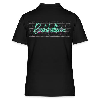 Buchhaltung Abschluss-Geschenk Buchhalterin - Frauen Polo Shirt - Schwarz - Hinten - Ailine (174cm)