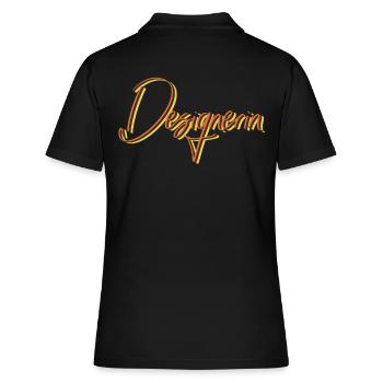 Illustrator Abschluss-Geschenk Designerin - Frauen Polo Shirt - Schwarz - Hinten - Ailine (174cm)