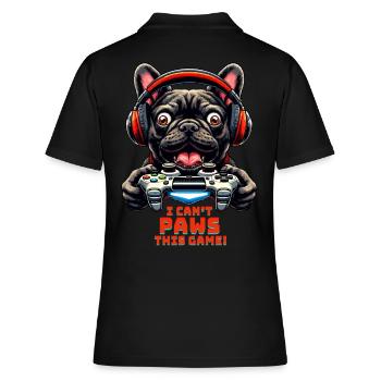 Chemise Gamers Bouledogue Français Gaming Jonk - Polo Femme - noir - Dos - Ailine (174cm)