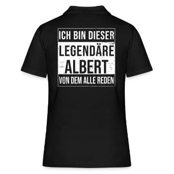 Ich bin dieser legendäre für Albert - Frauen Polo Shirt - Schwarz - Hinten - Ailine (174cm)