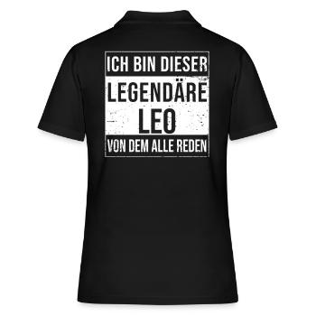 Je suis cette légende pour Leo - Polo Femme - noir - Dos - Ailine (174cm)