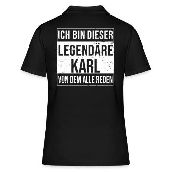 Je suis cette légende pour Karl - Polo Femme - noir - Dos - Ailine (174cm)