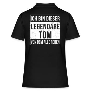 Je suis si légendaire pour Tom - Polo Femme - noir - Dos - Ailine (174cm)