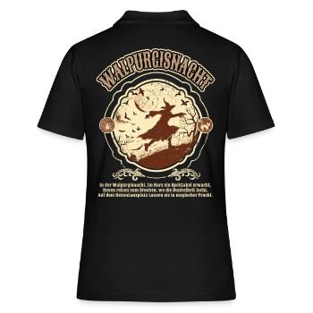 Idée cadeau de sorcières gothiques occulte - Polo Femme - noir - Dos - Ailine (174cm)