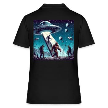 Bigfoot et l’OVNI - Polo Femme - noir - Dos - Ailine (174cm)