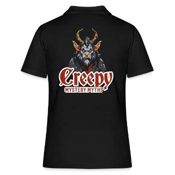 Kryptozoologen-Mystery-Mythen Halloween - Frauen Polo Shirt - Schwarz - Hinten - Ailine (174cm)