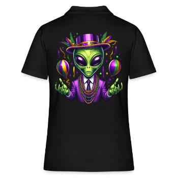 Mardi Gras Alien - Polo Femme - noir - Dos - Ailine (174cm)