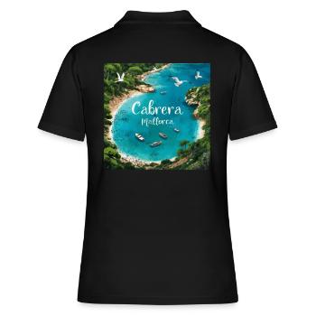 Cabrera Mallorca - Polo Femme - noir - Dos - Ailine (174cm)