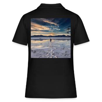 Bonneville Salt Flats Utah - Frauen Polo Shirt - Schwarz - Hinten - Ailine (174cm)