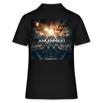 Le retour des dieux Anunnaki - Polo Femme - noir - Dos - Ailine (174cm)