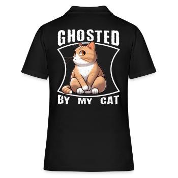 Ignored by my cat - Women's Polo Shirt - black - Back - Ailine (174cm)