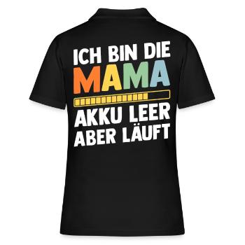 Mother Team Mom - Women's Polo Shirt - black - Back - Ailine (174cm)