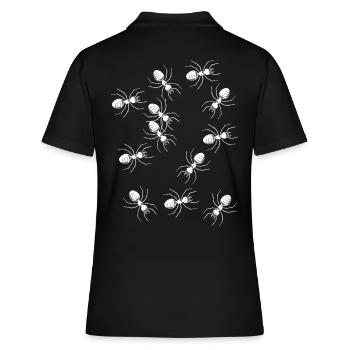 fourmis insecte parasite phobie - Polo Femme - noir - Dos - Ailine (174cm)