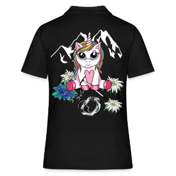 Alpen Unicorn Mountaineer Alpinisme Enfant descente en rappel - Polo Femme - noir - Dos - Ailine (174cm)