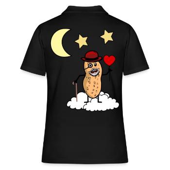 Peanut Grandpa Heaven Jensei’s Death Cloud Reincarnation - Polo Femme - noir - Dos - Ailine (174cm)