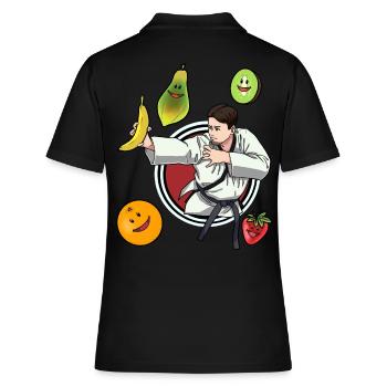 Self-Défense Vitamines Fruit Judo Fruit Victoire - Polo Femme - noir - Dos - Ailine (174cm)