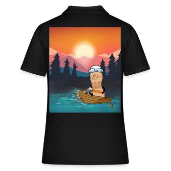 Cacahuète Loisir canne à pêche canne à pêche pêche - Polo Femme - noir - Dos - Ailine (174cm)