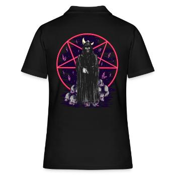 Mort, Monstre, Horreur, Fantaisie, Démon, Mort, Halloween - Polo Femme - noir - Dos - Ailine (174cm)
