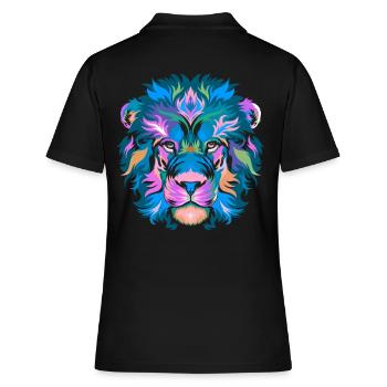 Lion Lion Tête de lion - Polo Femme - noir - Dos - Ailine (174cm)
