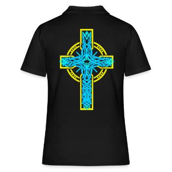 Croix Croix Crucifix Église Jésus Dieu - Polo Femme - noir - Dos - Ailine (174cm)