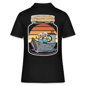 Cacahuètes Marins Garçons Marins Marins - Polo Femme - noir - Dos - Ailine (174cm)