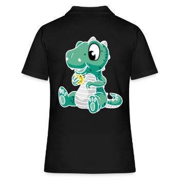 Dkrino Dinosaure Dragon Enfant Enfants Bébé - Polo Femme - noir - Dos - Ailine (174cm)