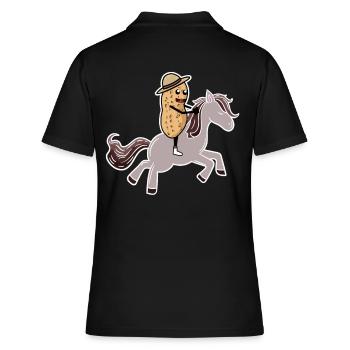 Cacahuète chevaux cavalier cavalier écrou - Polo Femme - noir - Dos - Ailine (174cm)