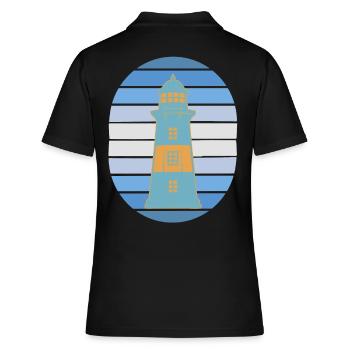 Phare Signal Phares maritimes - Polo Femme - noir - Dos - Ailine (174cm)