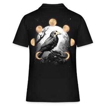 Corbeau Corbeau Corbeau Corbeau Peste Peste Masque Oiseau - Polo Femme - noir - Dos - Ailine (174cm)