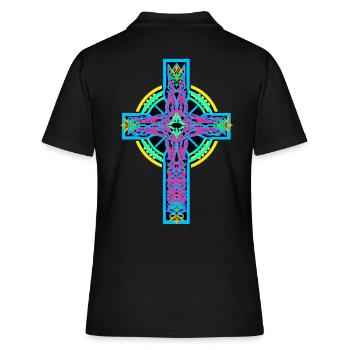 Croix Croix Crucifix - Polo Femme - noir - Dos - Ailine (174cm)