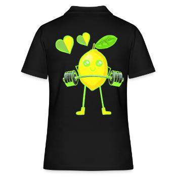 Lemon Poids Exercice Poids GYM Exercice Muscles - Polo Femme - noir - Dos - Ailine (174cm)