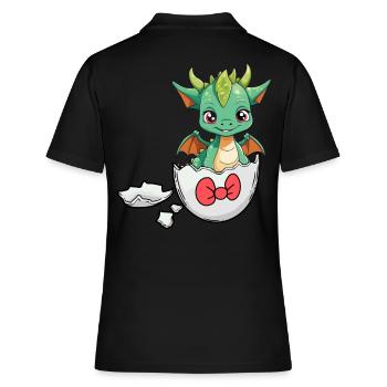 Dragon Dragon Coquille d’oeuf Hatch Bébé Enfant - Polo Femme - noir - Dos - Ailine (174cm)