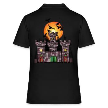 Moyen Âge Château Château Forteresse Enfants Enfant - Polo Femme - noir - Dos - Ailine (174cm)
