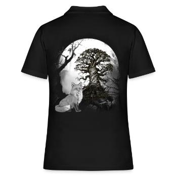 Halloween Renard de la forêt Renards Conte de fées Personnage de conte de fées - Polo Femme - noir - Dos - Ailine (174cm)
