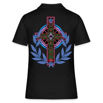 Croix Croix Crucifix - Polo Femme - noir - Dos - Ailine (174cm)