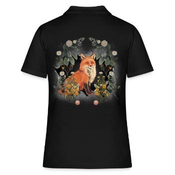 Renard Enfant Enfants Habitants de la forêt Animaux de la forêt Renarde - Polo Femme - noir - Dos - Ailine (174cm)