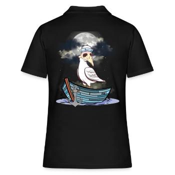 Halloween Seagull Seagulls Bateau Ferry Bateaux - Polo Femme - noir - Dos - Ailine (174cm)