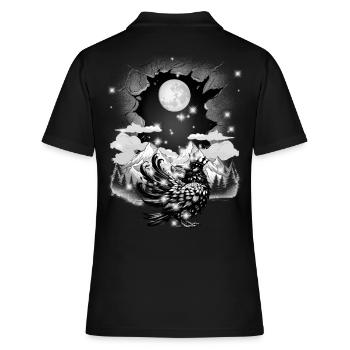 mystique conte de fées conte de fées personnage corbeau corbeau corbeau - Polo Femme - noir - Dos - Ailine (174cm)