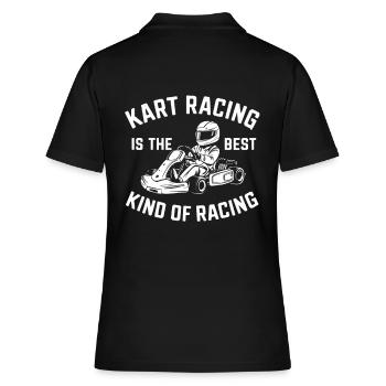 Kart-Rennen sind die beste Art von Rennen - Frauen Polo Shirt - Schwarz - Hinten - Ailine (174cm)