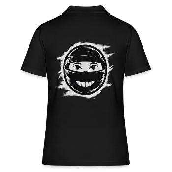 Visage de ninja - Polo Femme - noir - Dos - Ailine (174cm)