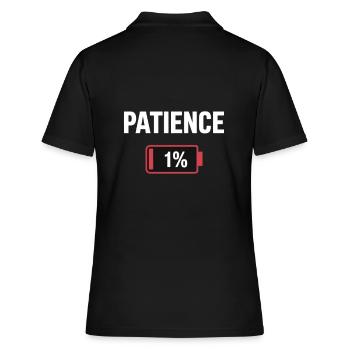 Patience 1% - Polo Femme - noir - Dos - Ailine (174cm)