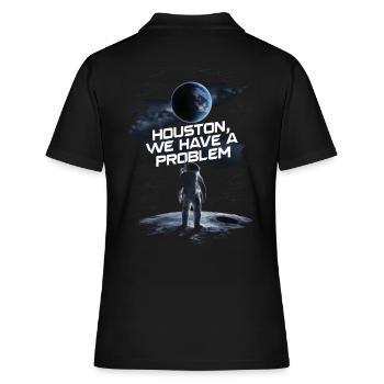 Houston, nous avons un problème Astronaute Spaceman - Polo Femme - noir - Dos - Ailine (174cm)