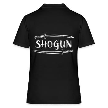 Shogun Katana Samouraï Ronin Japonais - Polo Femme - noir - Dos - Ailine (174cm)