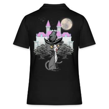 Chat de conte de fées Personnage de conte de fées Les chats évoquent - Polo Femme - noir - Dos - Ailine (174cm)
