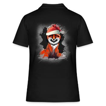 Saint-Nicolas Noël Noël Renard de Noël Enfant - Polo Femme - noir - Dos - Ailine (174cm)