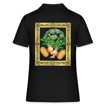 Légumes Cuisine Cuisinier Cuisinier Cuisinier - Polo Femme - noir - Dos - Ailine (174cm)