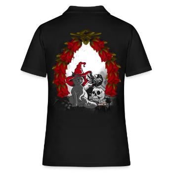 Mystique Conte de fées Conte de fées Personnage Chat de Noël - Polo Femme - noir - Dos - Ailine (174cm)