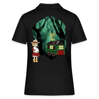 Conte de fées Conte de fées Personnage Dragon Forêt Aventure - Polo Femme - noir - Dos - Ailine (174cm)