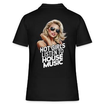 Les filles chaudes écoutent de la musique house - Polo Femme - noir - Dos - Ailine (174cm)